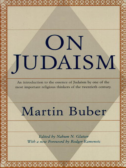 Title details for On Judaism by Martin Buber - Wait list